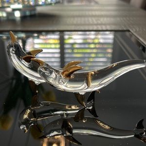 Dolphin glass figurines